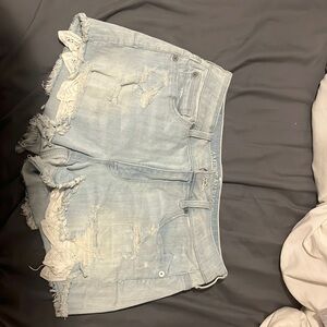 Light wash American Eagle shorts